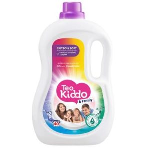 medica96.bg Тео Kiddo & Family Cotton Soft Течен перилен препарат с екстракт от лайка х2.2 л, 40 пранета