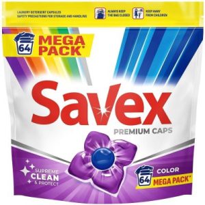 medica96.bg Savex Premium Caps Color капсули за цветно пране (64 бр.)