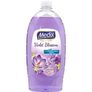 medica96.bg Medix Pure & Fresh Violet Blossom течен сапун виолетов цвят, пълнител (800 мл)