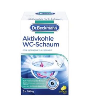 medica96.bg Dr. Beckmann препарат за почистване на тоалетна с активен въглен - кутия 3 сашета x 100 гр